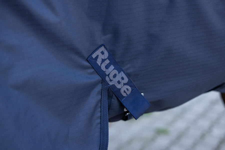 Couverture imperméable d'extérieur RugBe Zero 0 g bleu marine – tissu polyester 600 deniers