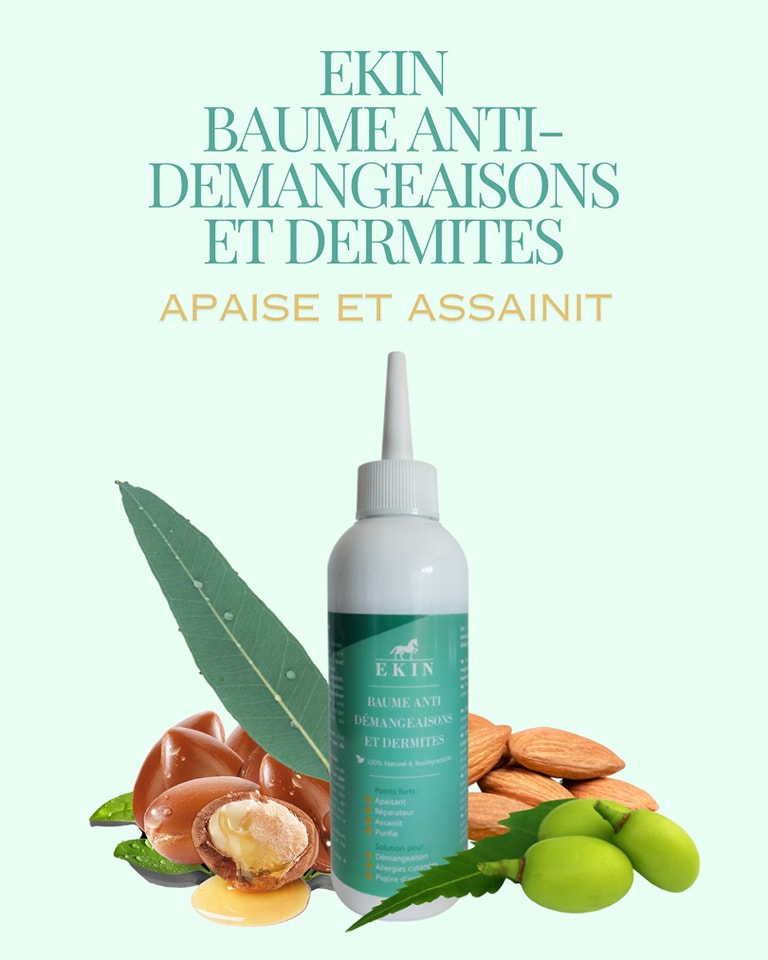 EKIN Baume Anti-Démangeaisons et Dermites pour cheval d'équitation