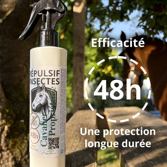 Répulsif insectes Spray 48h sans mouches double barrière