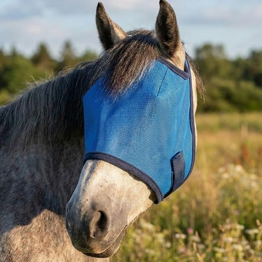 Masque Anti-Mouches en Maille Respirante pour Chevaux