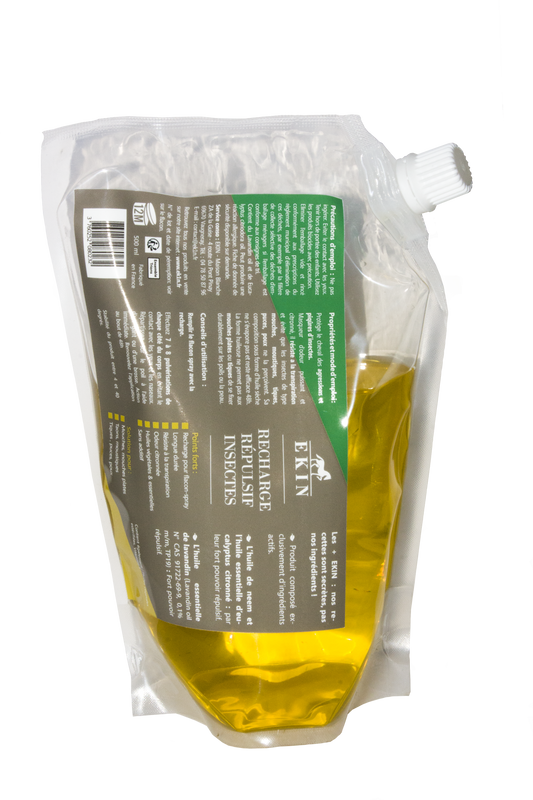 Recharge Ekin spray anti piqures d'insectes pour cheval