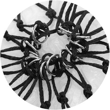 Filet à foin pour chevaux mailles de 7 cm