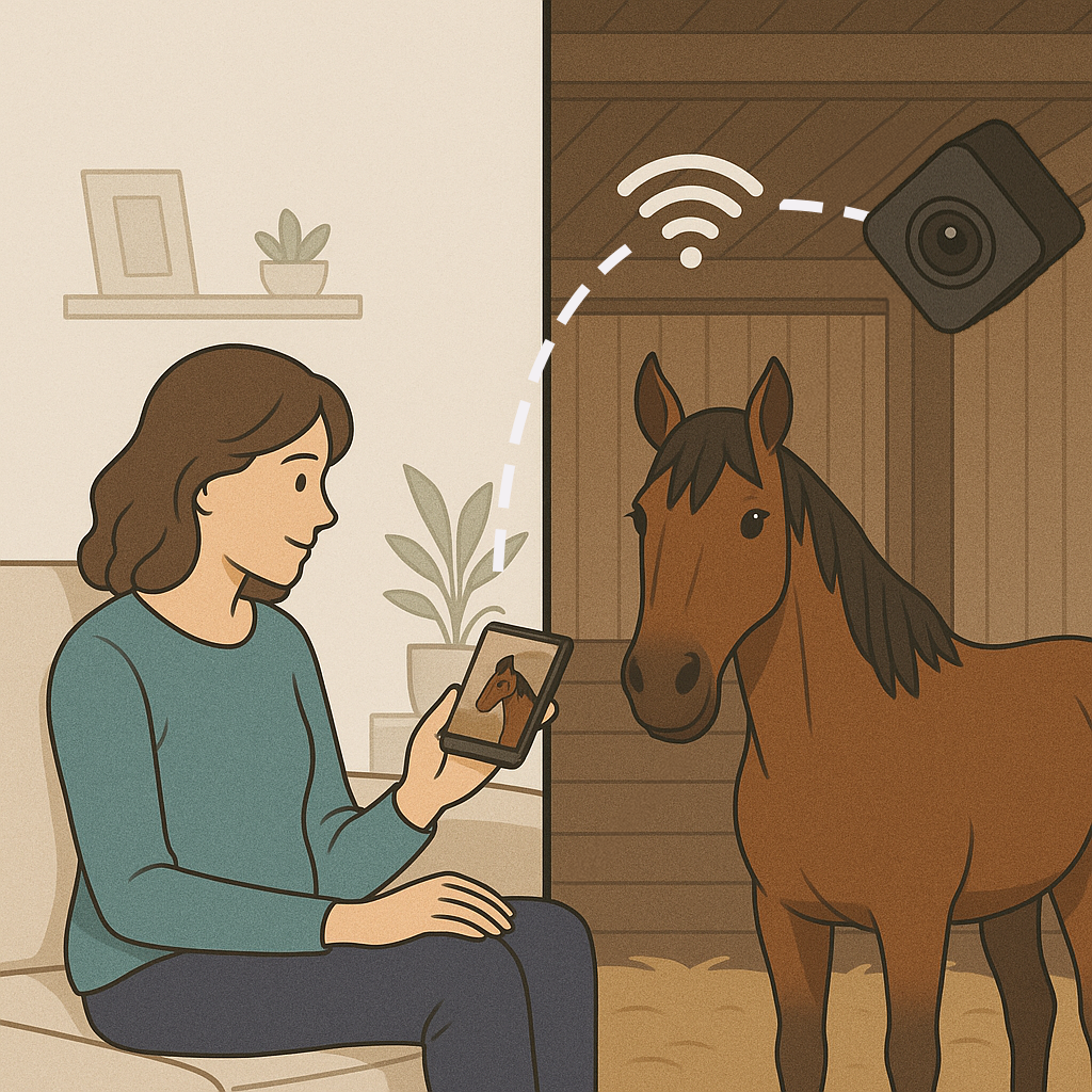 EquiCheck Box la caméra iA de surveillance en temps réel pour chevaux