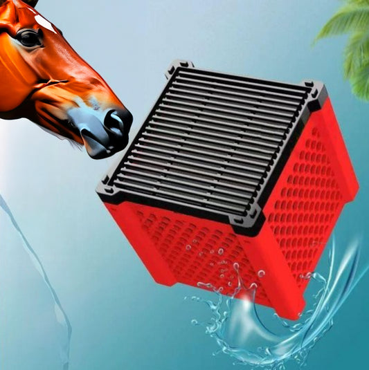 Cube robuste purificateur pour abreuvoir de cheval