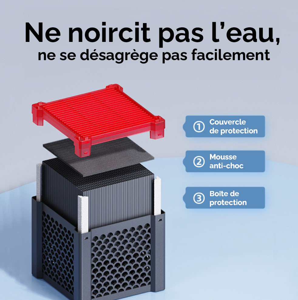 Cube robuste purificateur pour abreuvoir de cheval