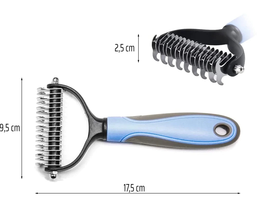 La brosse aux 17 dents qui enlève les poils sans lutter