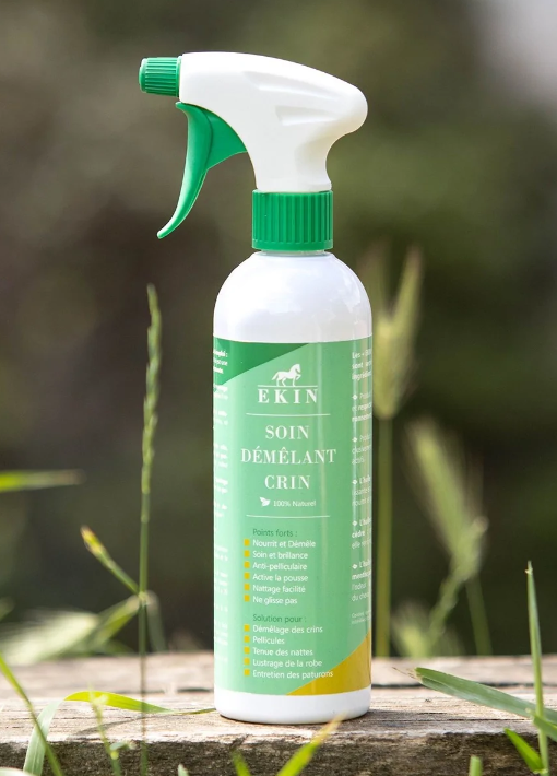 Démêlant crin cheval d'équitation Ekin (Effet brillant instantané sur crinière et queue)