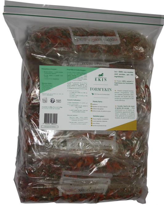 Form’EKIN Compliment alimentaire pour améliorer l’état général des chevaux