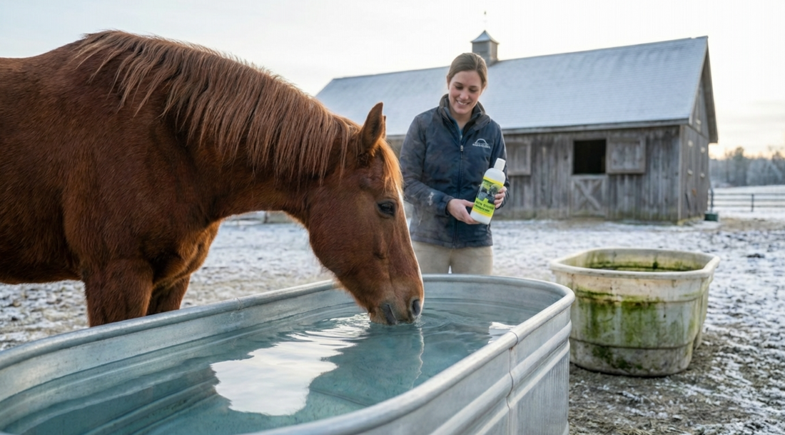 Eau Verte dans l'Abreuvoir : La Solution Enzymatique Pour Une Eau Cristalline Toute l'Année