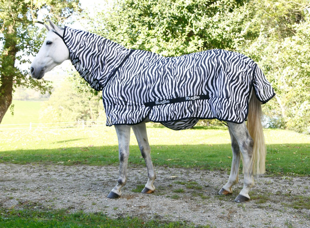 Couverture Zebre protection intégrale anti mouches et taons pour dos 125 cm