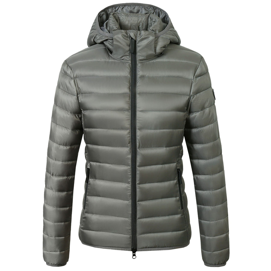 Veste matelassée Covalliero gris acier, vue de face