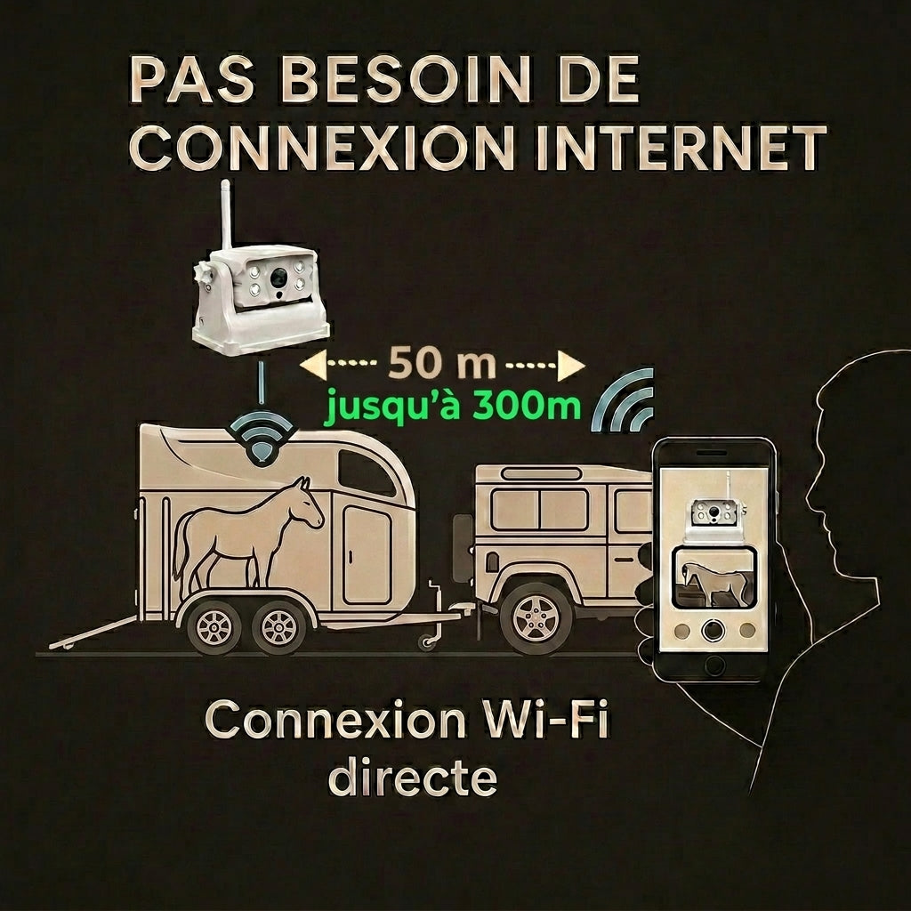 EquiCheck Transport caméra de surveillance avec antenne Longue Portée