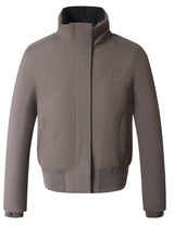 Blouson d'hiver Covalliero 2026, coloris chocolat au lait, vue de face