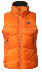 Doudoune sans manches Covalliero 2026, coloris orange, vue de face