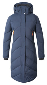 Manteau d'hiver d'équitation Covalliero 2026, coloris bleu marine, vue de face