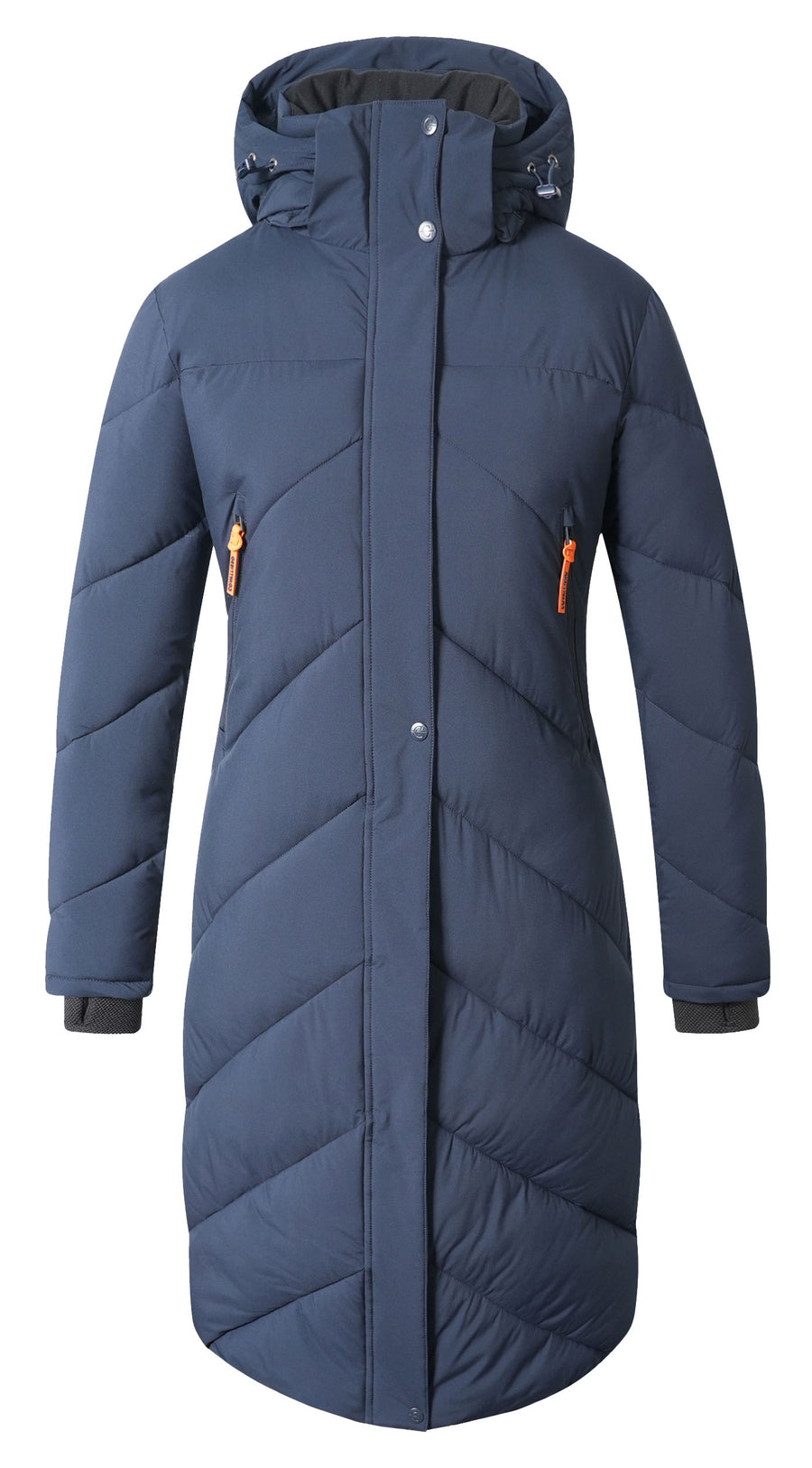 Manteau d'hiver d'équitation Covalliero 2026, coloris bleu marine, vue de face