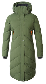 Manteau d'hiver d'équitation Covalliero 2026, coloris vert forêt, vue de face