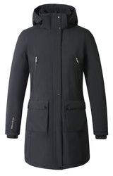 Parka d'équitation Covalliero 2026, coloris noir, vue de face