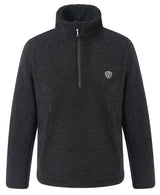 Sweat maille Teddy Covalliero 2026, coloris noir, vue de face