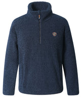 Sweat maille Teddy Covalliero 2026, coloris bleu marine, vue de face