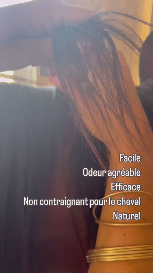 Erste insektenabweisende Mähnenclips für französische Pferde (ätherisches Öl + Schaumdiffusor)