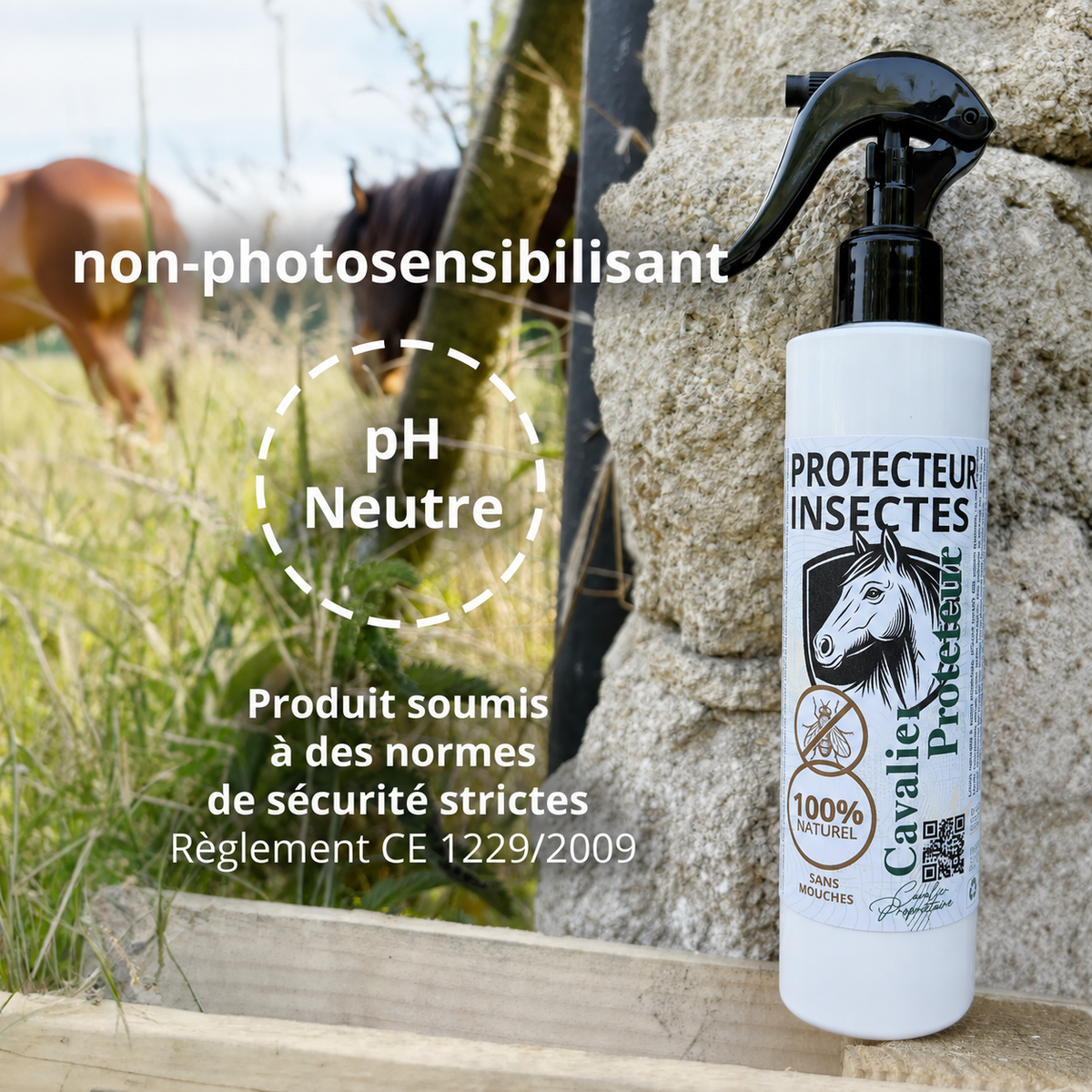 Protecteur insectes Spray 48h sans mouches double barrière