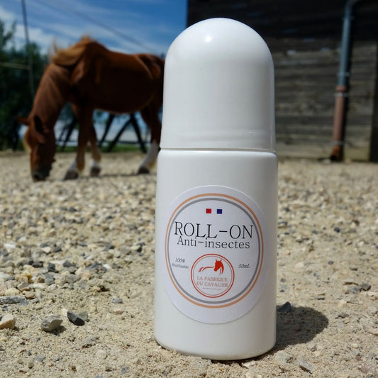 Roll-On Répulsif Anti-Mouches Silencieux pour Cheval